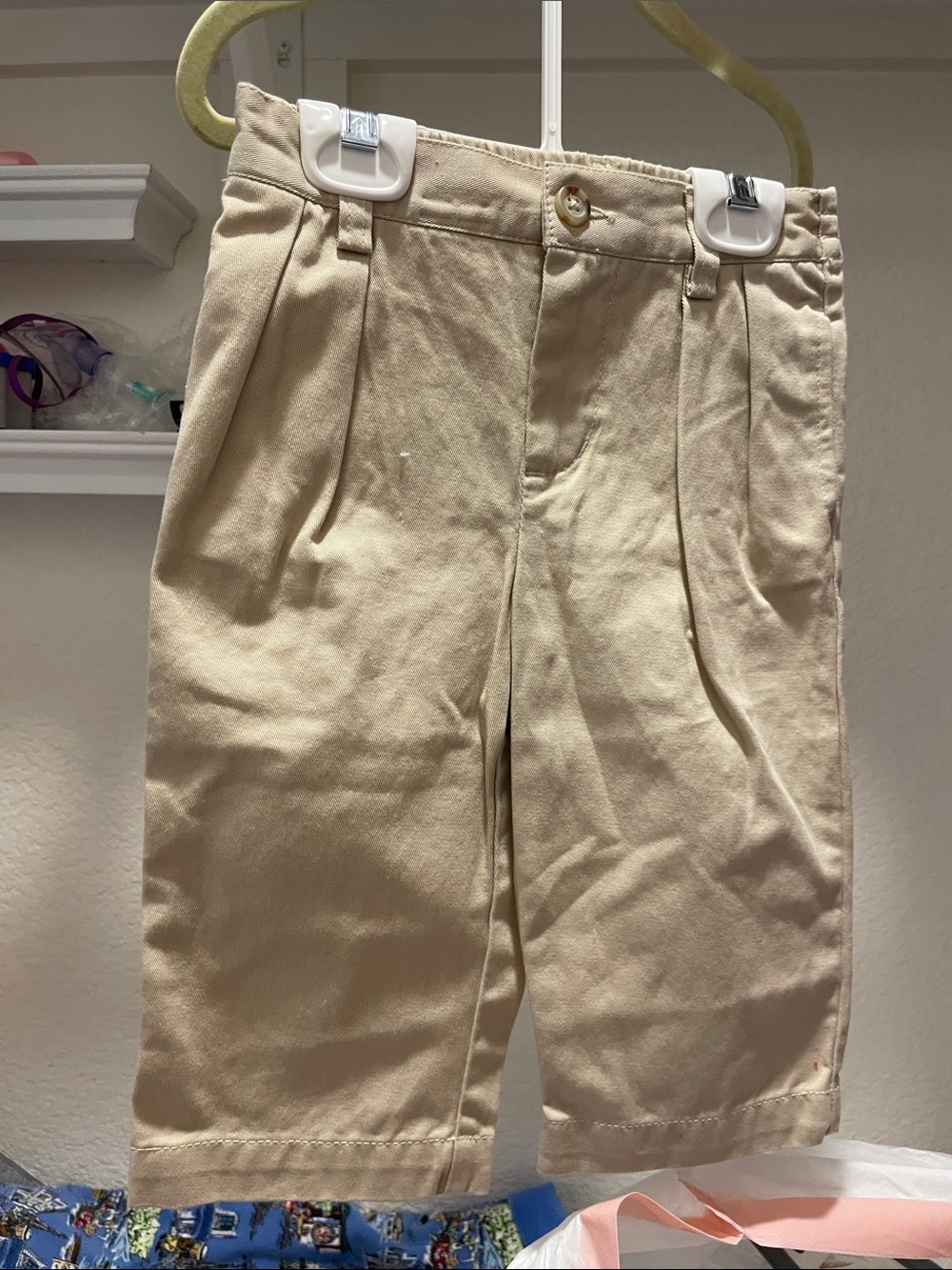 Polo by Ralph Lauren Khaki Pleated Kids Shorts